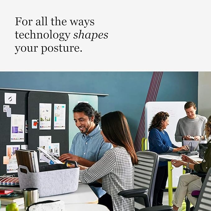 Steelcase Series 1 Office Chair - Ergonomic Work Chair with Wheels for Carpet - Helps Support Productivity - Weight-Activated Controls, Back & Arm Support - Easy Assembly - Scarlet