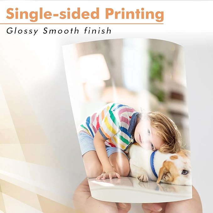 Koala Glossy Inkjet Photo Paper Thick 4X6 Inches 100 Sheets 54lb Picture Paper for Inkjet Printer Use DYE INK 200gsm