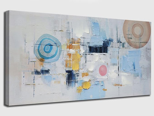 Arjun Abstract Wall Art Canvas for Living Room, Abstract Art Wall Decor Modern Large Framed, Wall Art for Mens Room Textured Painting, Bedroom Picture Dining Room Artwork Office Home 40"x20"