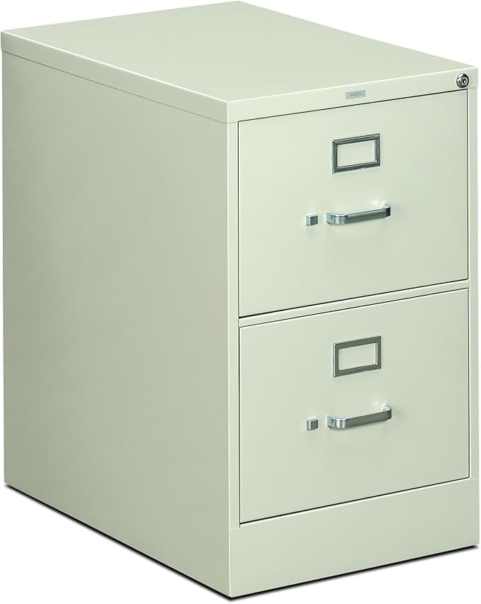HON 312CPQ 310 Series 26-1/2-Inch 2-Drawer Full-Suspension Legal File, Light Gray