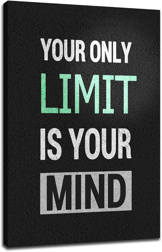Inspirational Canvas Wall Art Motivational Positive Entrepreneur Quotes Poster Print Canvas Painting Office Home Living room Gym Wall Decoration Framed Ready to Hang [24''Wx36''H]