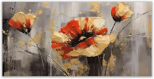 VOCBAN Wall Art Office Grey Canvas Wall Art Canvas Posters & Prints Artwork Contemporary Wall Art Pictures for Kitchen Office Home Decoration-40x80cm(16x32in) Unframed