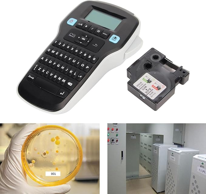Sanpyl Label Printer, Fast, Easy Portable, Custom Printing, Large Screen, Black, Monochrome, USB, Office