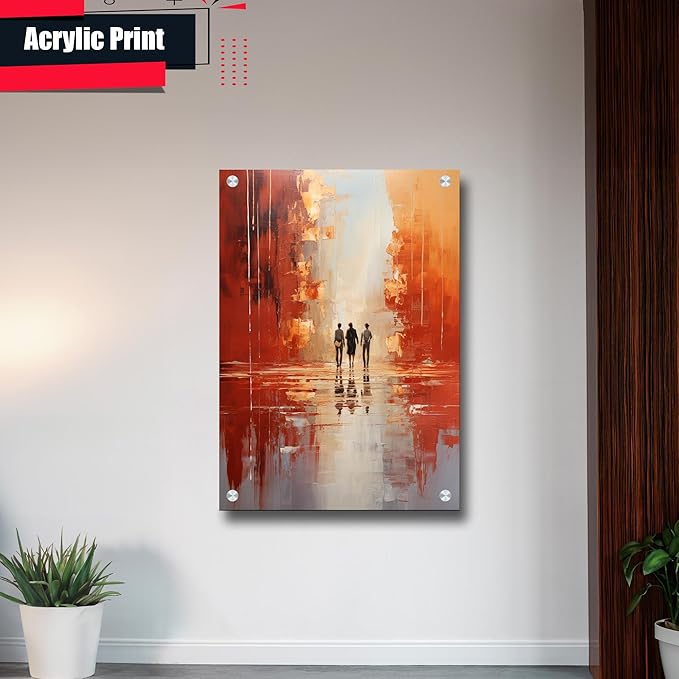 Abstract Human Figurative Art, Colorful Abstract Poster Art, Office Wall Art Prints, Wall Art, Home Decor