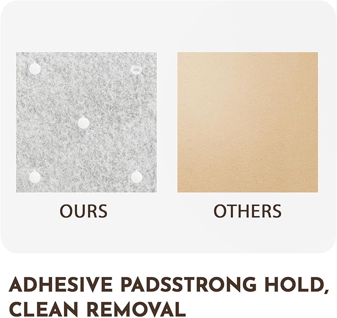 MISSDAY Green Acoustic Wall Panel Large Felt Bulletin Board 48" x 36" Cork Board for Wall, 12-Pack Boards with 72 Adhesive Tabs, 50 Pins, Pin Board for Home Office Classroom Soundproof Wall Tile