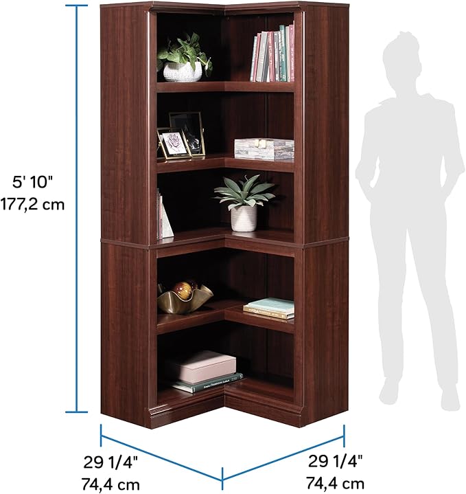 Sauder Miscellaneous Storage Bookcase, Select Cherry Finish