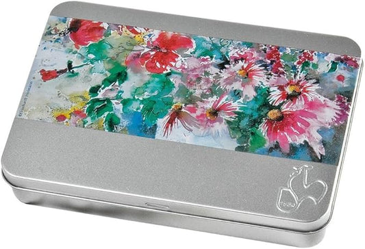 Watercolor Postcard 230 GSM, Rough Texture, Metal Case, 10.5x14.8 cm, 30 fls