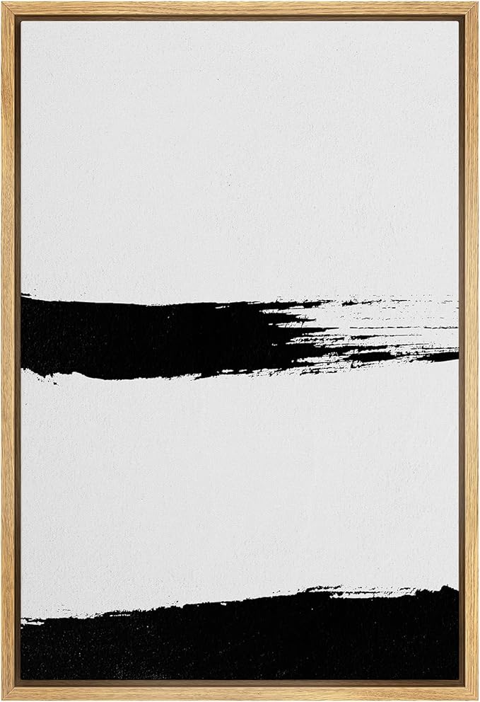 SIGNWIN Framed Canvas Wall Art Abstract Color Block Canvas Prints Home Artwork for Living Room,Bedroom - 24x36 inches