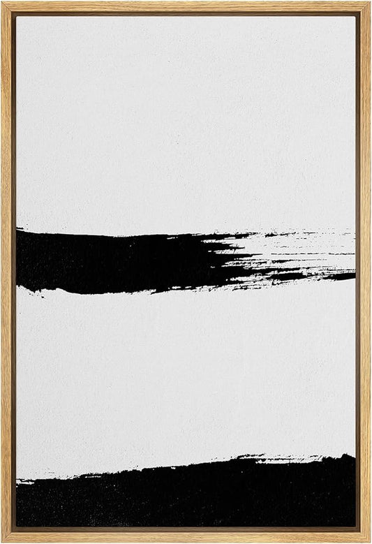 SIGNWIN Framed Canvas Wall Art Abstract Color Block Canvas Prints Home Artwork for Living Room,Bedroom - 24x36 inches