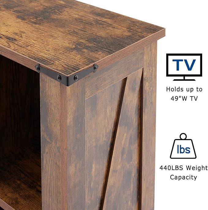 9 Cube Storage Organizer, 3 Tier Book Shelf with Led Lights, Farmhouse Book Shelves for Living Room, Horizontal Toy Storage Bookshelf, Wood Display Bookcase Cabinet for Bedroom, Office, Brown