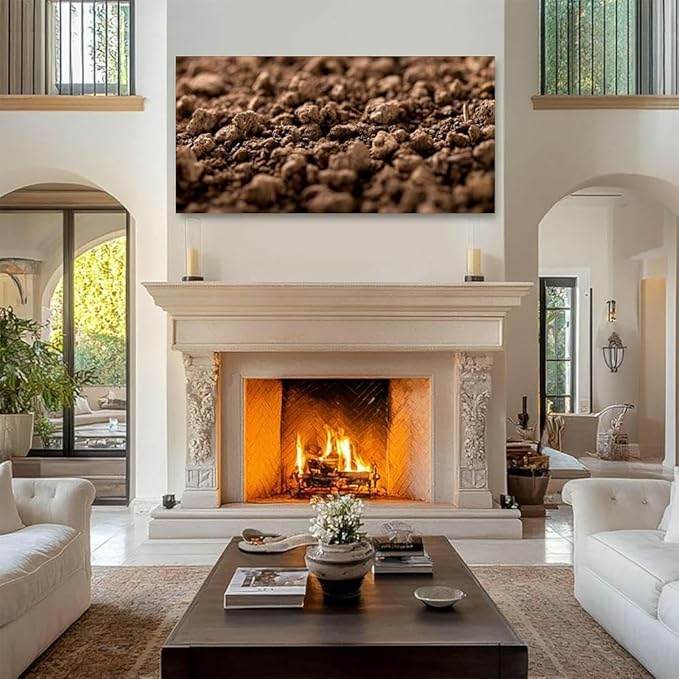 TIGTMULERLY Wall Art Frame Gallery Wall Decor Soil Modern Canvas Prints Artwork for Living Room Bedroom Office Kitchen 48x24Inch