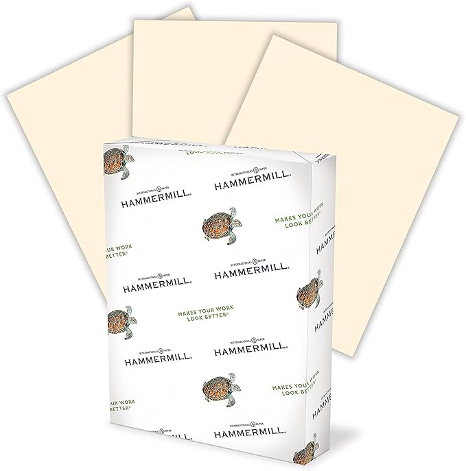 Hammermill Colored Paper, 20 lb Ivory Printer Paper, 11 x 17 - Made in the USA, Pastel Paper, 102194R-1 Ream (500 Sheets)