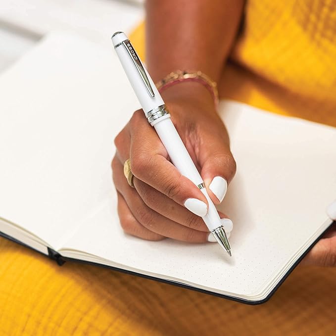 Cross Bailey Light Polished Coral Rollerball Pen - Professional Pen for Effortless Writing - Journaling, Note-Taking & More - Black Ink - Easy Handling - Includes Gift Box