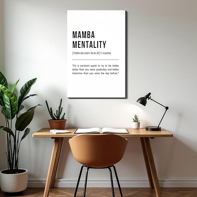 Office Wall Decor Motivational Framed Canvas Wall Art Inspirational Prints for Home Bedroom Living Room Gym Dorm Classroom Made in USA