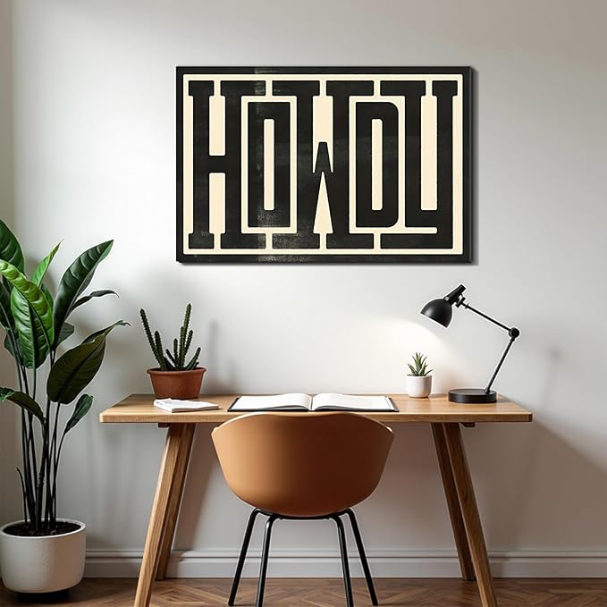 Inspirational Quote Framed Canvas Wall Art Prints Motivational Wall Decor for Office Dorm Bedroom Living Room Gym Classroom Made in USA