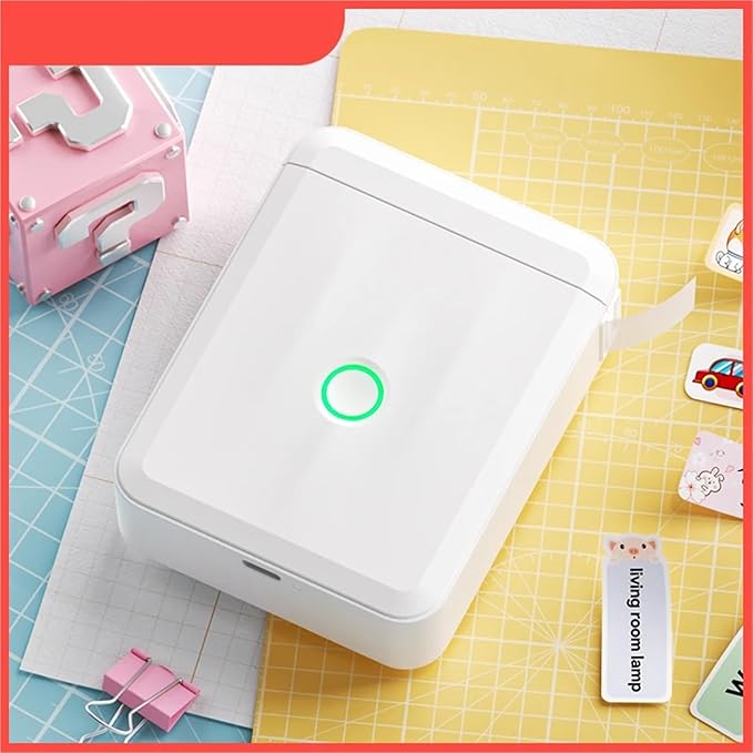 Label Printer, D110 Version Thermal Label Printer Mini Portable Smart Maker with Tape for Office Home Kitchen School(D110-Blue Standard)