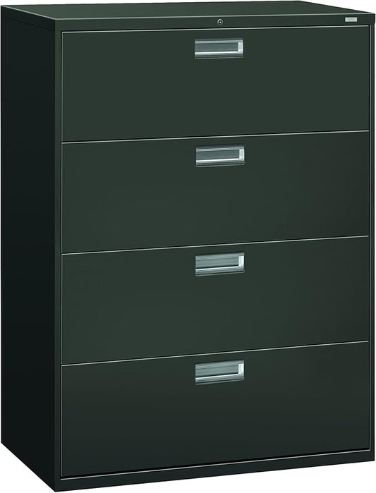 HON 694LS 600 Series 42-Inch by 19-1/4-Inch 4-Drawer Lateral File, Charcoal