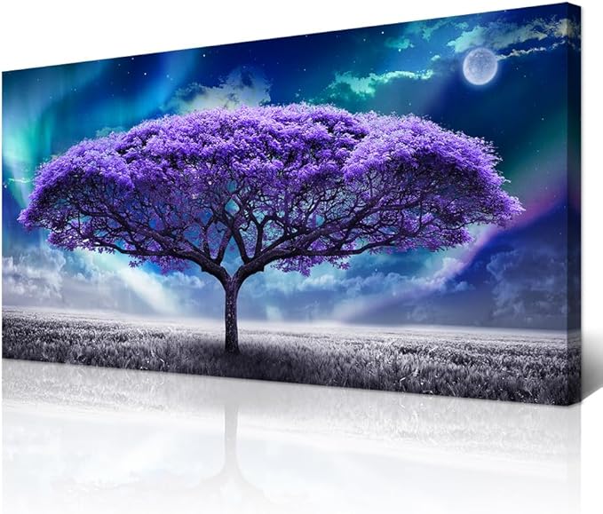 Wapluam Canvas Wall Art - Large Size Abstract Scenery Pictures for Living Room, Bedroom, Office & Dormitory Decor