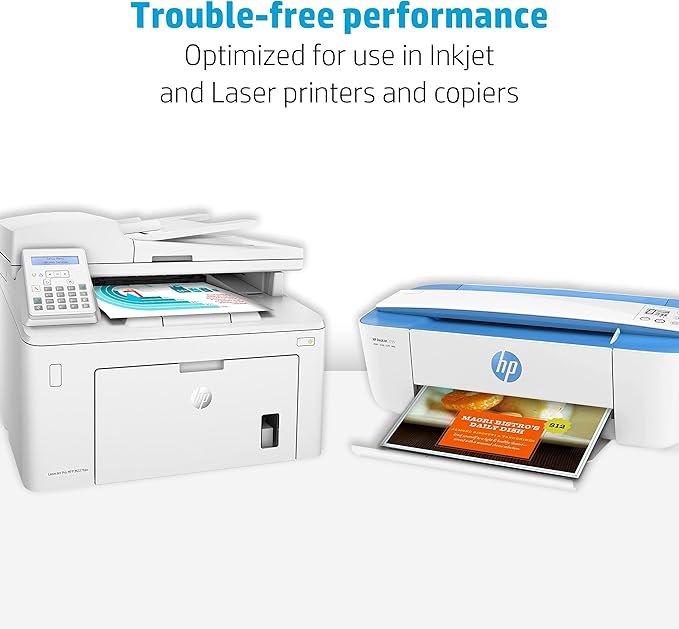 HP Printer Paper | 8.5 x 11 Paper | Premium 24 lb | 5 Ream Case - 2500 Sheets | 100 Bright | Made in USA - FSC Certified | 115300C