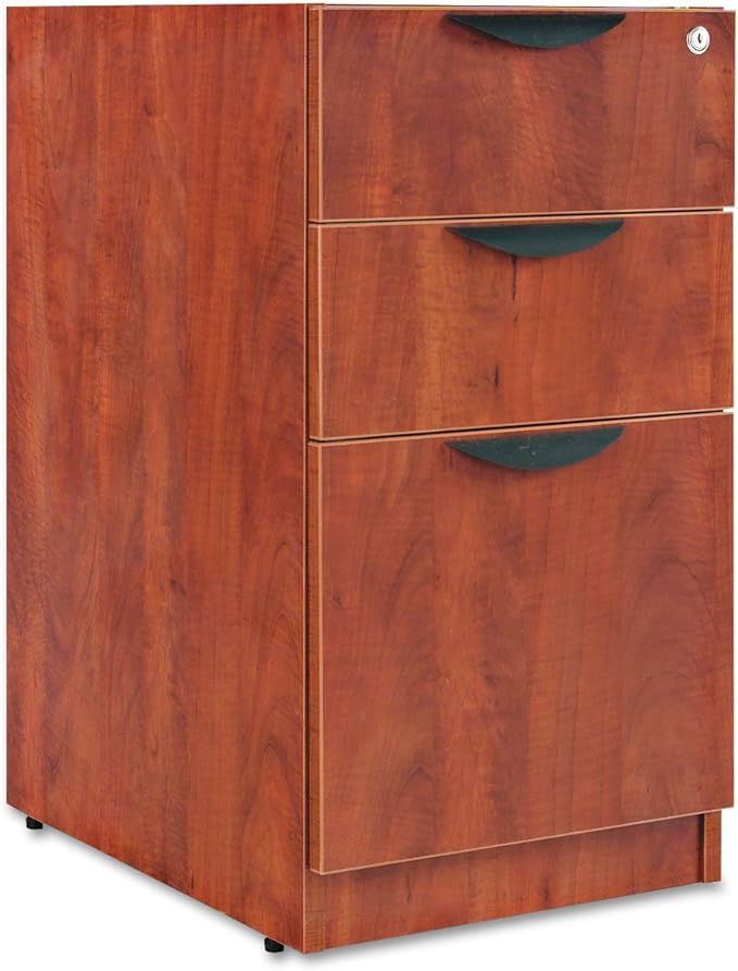 Alera Alera Valencia Series Full Pedestal File, Left/Right, 3-Drawers: Box/Box/File, Legal/Letter, Espresso, 15.63" X 20.5" X 28.5"