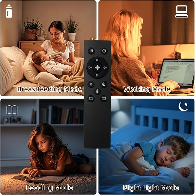Arc Floor Lamp with Remote, Boho Floor Lamp with 3 Color Temperatures, 2700K-6500K Dimmable Rattan Standing Lamp with LED Bulb and Foot Switch, Adjustable Tall Lamp for Living Room Bedroom