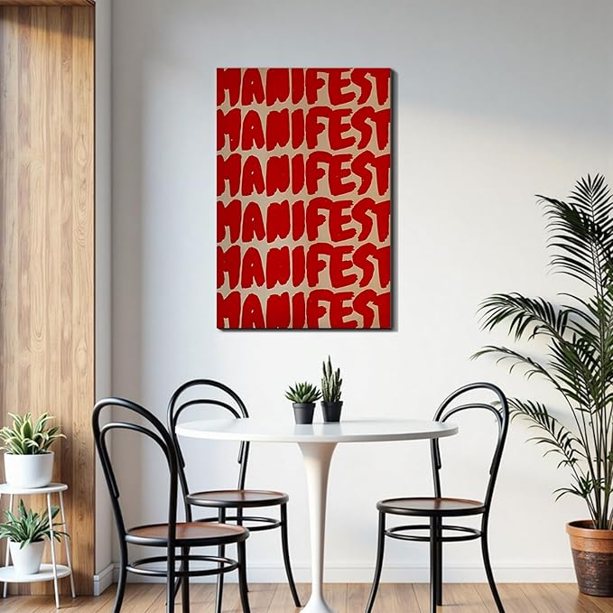 Inspirational Quote Framed Canvas Wall Art Prints Motivational Wall Decor for Office Dorm Bedroom Living Room Gym Classroom Made in USA