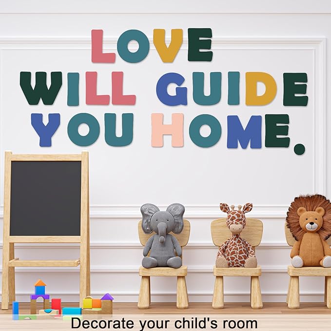 150 PCS Large 6" Font Bulletin Board Letters and Punctuation Set, Colorful Wild Classroom Alphabet Cutout for Bulletin Board Display Home School, A Great Helper to Inspire Students' Learning