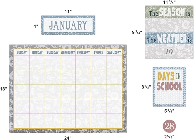 Teacher Created Resources Classroom Cottage Calendar Bulletin Board (TCR7173)