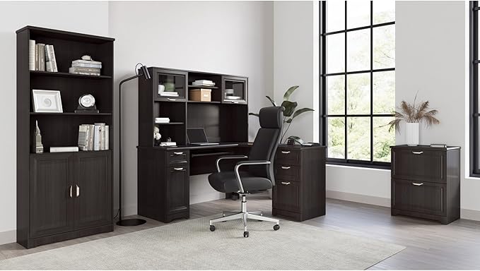 Realspace® Magellan 23-1/2"W x 16-9/16"D Lateral 2-Drawer File Cabinet, Espresso