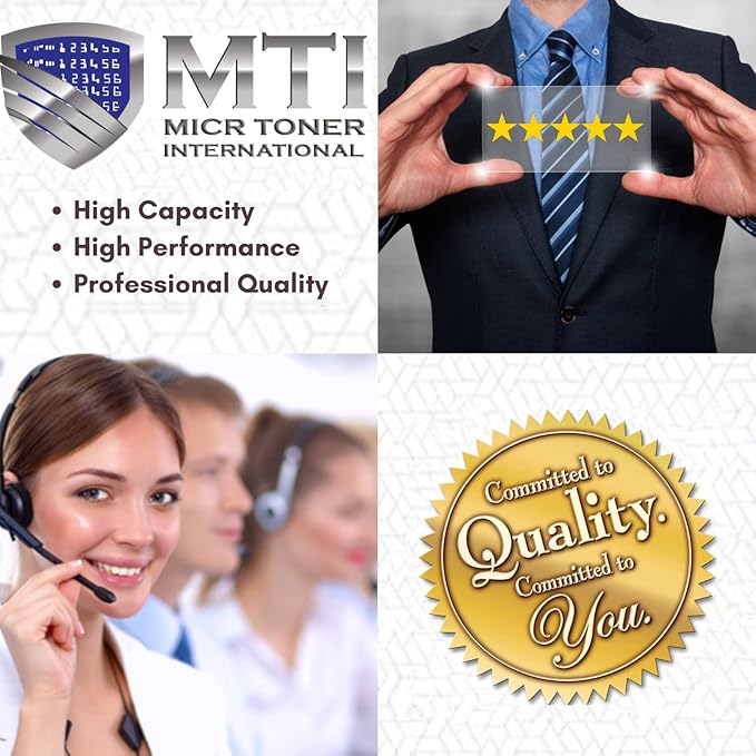 MTI B230DNI Laser Wireless Check Printer, Auto 2-Sided Office Printer, Preinstalled OEM Modified B230 006R04399 Starter MICR Toner Cartridge, Best for Check Printing