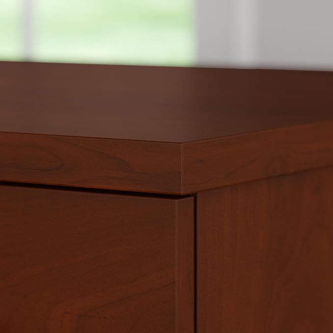 Bush Furniture 72-inch Home Office Desk with Drawers, Large Computer Table for Personal Workspace, Somerset Collection, Hansen Cherry