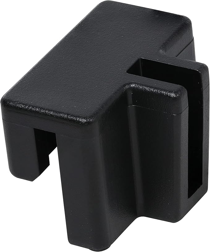 50 Pack Rok Hardware Plastic Rail Clip for Hanging File Cabinet Organizer System, Lateral Bracket, Black, R3308