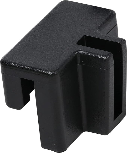 50 Pack Rok Hardware Plastic Rail Clip for Hanging File Cabinet Organizer System, Lateral Bracket, Black, R3308