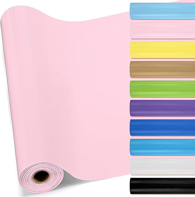 16 in x 40 Ft Fabric Bulletin Board Roll Classroom Non Woven Fabric Background Decorations Waterproof Wrinkle Resistant Bulletin Board for Back to School Wall Decor(Pink,Pure)