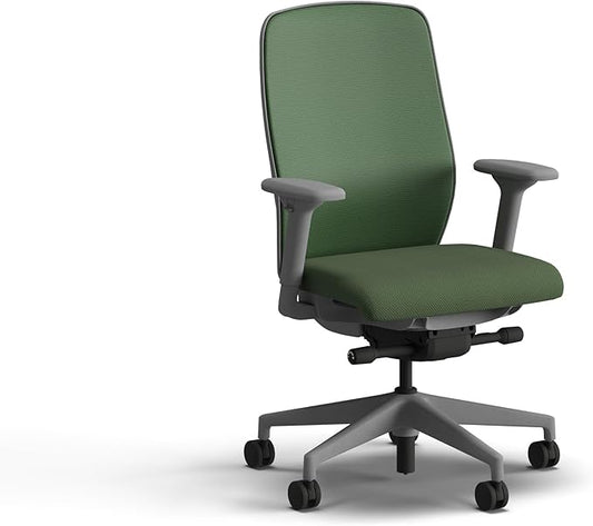 HON Nucleus Task Chair, Spectrum Mesh, Advanced Synchro-Tilt Control, Office Chair with Lumbar Support, Height and Width Adjustable Arms, Titanium Frame, Leaf