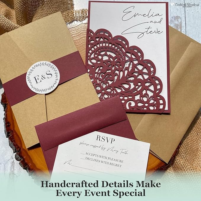 Cardstock Warehouse Foundations 100% Recycled Paver Red Burgundy Cardstock Paper - 25 Sheets 8.5 x 11” - 100 Lb/270 GSM Premium Red Card Stock for Card Making Laser Inkjet Printing & DIY Projects