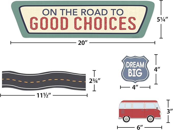 Teacher Created Resources Moving Mountains Road Trip On The Road to Good Choices Mini Bulletin Board (TCR9225)