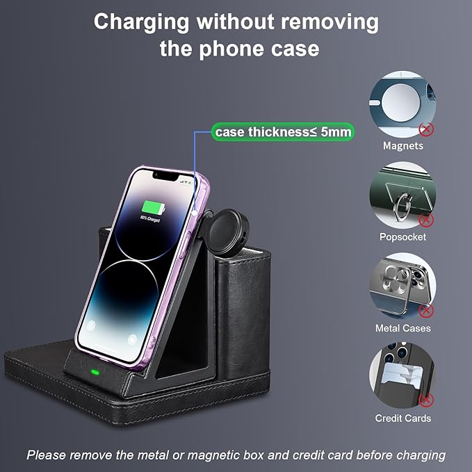 Pen Holder for Desk, Desk Organizers and Accessories,Stationery Holder for Office, School, Home,Desk Organizer With Phone Charger,Wall Mounted Remote Control Holder,Bedside Table Organizer (black)