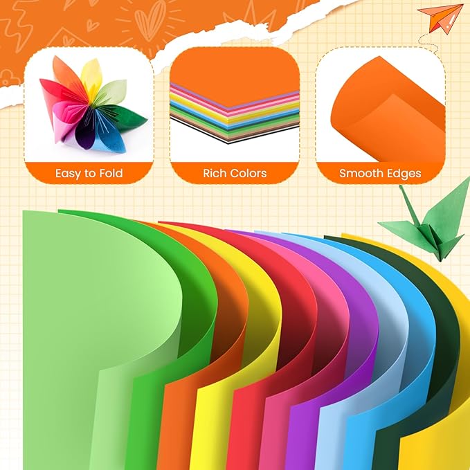 Colored Construction Paper 40 Sheets 8.5 x 11 Inches, 180GSM/65LB Purple Card Stock Bulk for Kids Crafts, Classroom Supplies, School Projects, DIY Art and Scrapbooking