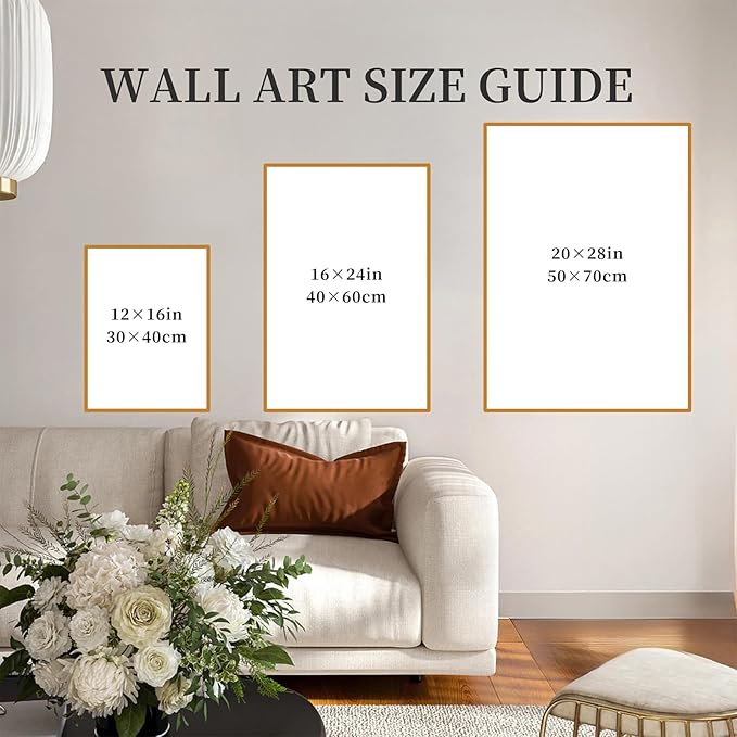 SERIMINO Nature Landscape Canvas Wall Art for Living Room, Forest Mountain Canvas Prints Paintings Room Decor, Cottage Meadow Wildflower Modern Farmhouse Wall Decor Set of 3, 20"X28"