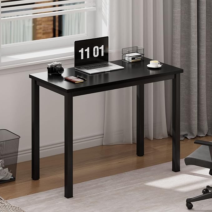 SogesHome 31.5inches Computer Desk PC Desk Office Desk Workstation for Home Office Use Writing Table, Black(31.5''Lx15.75''W)