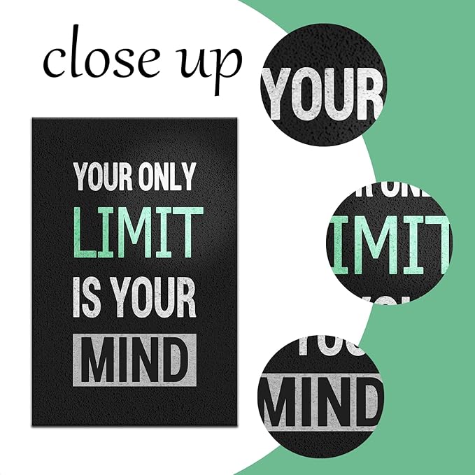 Inspirational Canvas Wall Art Motivational Positive Entrepreneur Quotes Poster Print Canvas Painting Office Home Living room Gym Wall Decoration Framed Ready to Hang [24''Wx36''H]