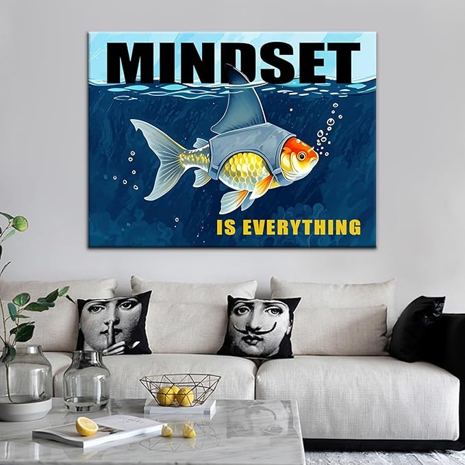 Large Inspiring Wall Art Decor Inspirational Quotes Wall Art Motivational Canvas Picture Poster Positive Painting Print for Living Room Gym Office Decor Stretched and Framed [40''Wx 30''H]