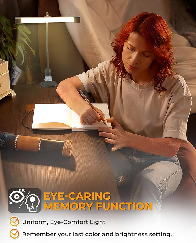 Clip-On Easel Lights for Painting,7W Artist Lamp,3 Color Modes,10 Brightness Levels,Flexible Gooseneck Clip Light for Easel,Desk,Piano,Monitor,USB Powered & No Battery(Adapter Not Included)