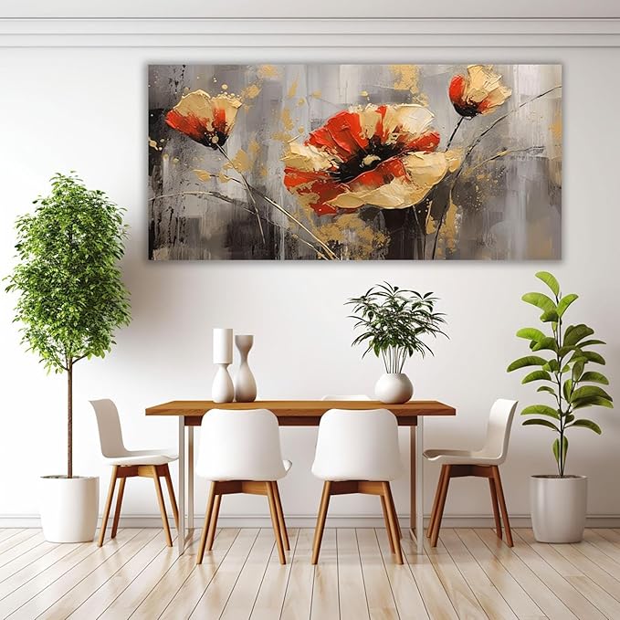 VOCBAN Art For Office Grey Canvas Wall Art Paining Posters and Prints Artwork Pictures for Living Room Bar Stairs Aisle Walls Home Decor-30x60cm(12x24in) Unframed