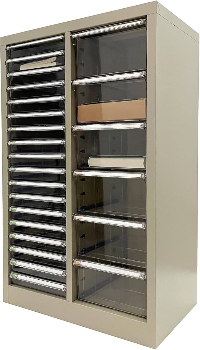 File Cabinets 24 Drawer Document Storage Cabinet Paper Organizer Filing Cabinet Combination Model with Large and Small Drawers