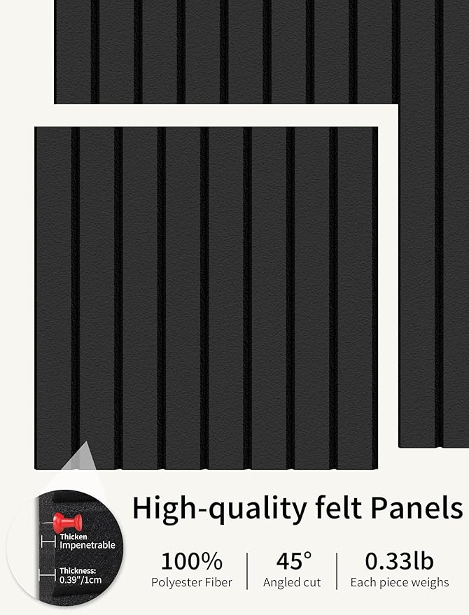 Large Bulletin Board 48"x36" Cork Boards for Walls, 12 Pack Felt Wall Panels Photo Board, Cork Board for Office Home Pin Board