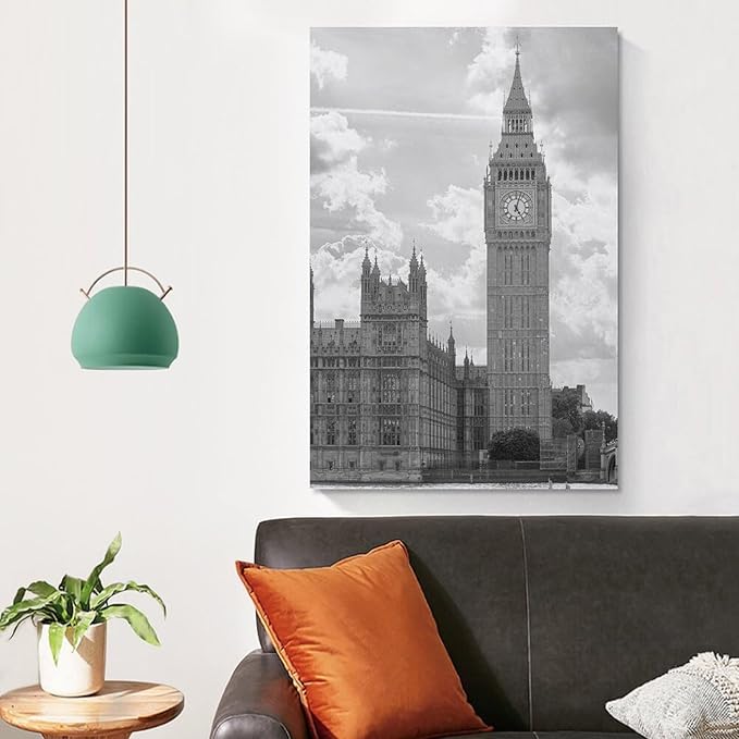 Room Decoration Poster Canvas Painting Architectural Art Office Home Wall Decoration Unframe-style-1 20x30inch(50x75cm)