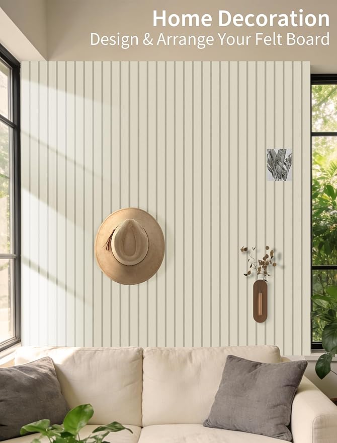 Large Bulletin Board 48"x 48" Cork Boards for Walls, 12 Pack Felt Wall Panels Photo Board, Cork Board for Office Home Pin Board