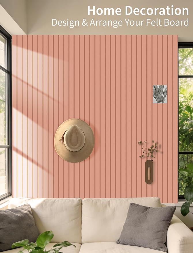 Large Bulletin Board 48"x36" Cork Boards for Walls, 12 Pack Felt Wall Panels Photo Board, Cork Board for Office Home Pin Board
